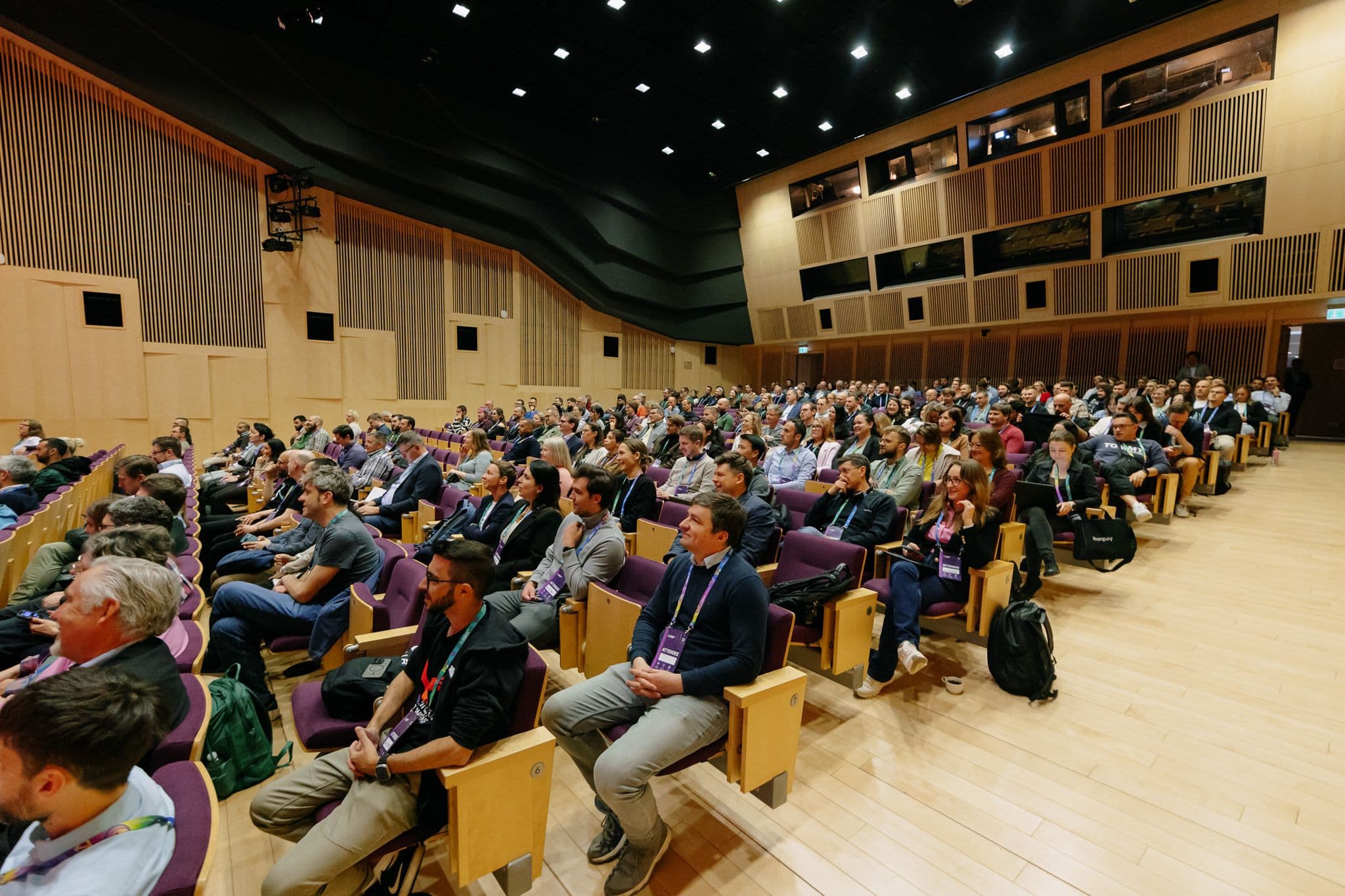 600-person audience at Ziedonis Hall, AI Summit Europe 2026, Riga.